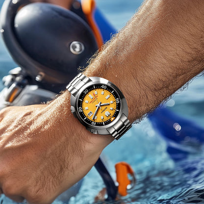 BERNY Automatic Diver Watch for Men Super Luminous Wristwatch Sapphire Sport Mechanical 20ATM 1970 Compressor Diving Men Watches