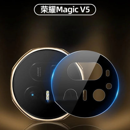 HD Camera Lens Cover For Honor Magic V5 Black Tempered Glass Camera Protector For HONOR MagicV5 mgic v 5 Lens Ring Film RELUX.STORE
