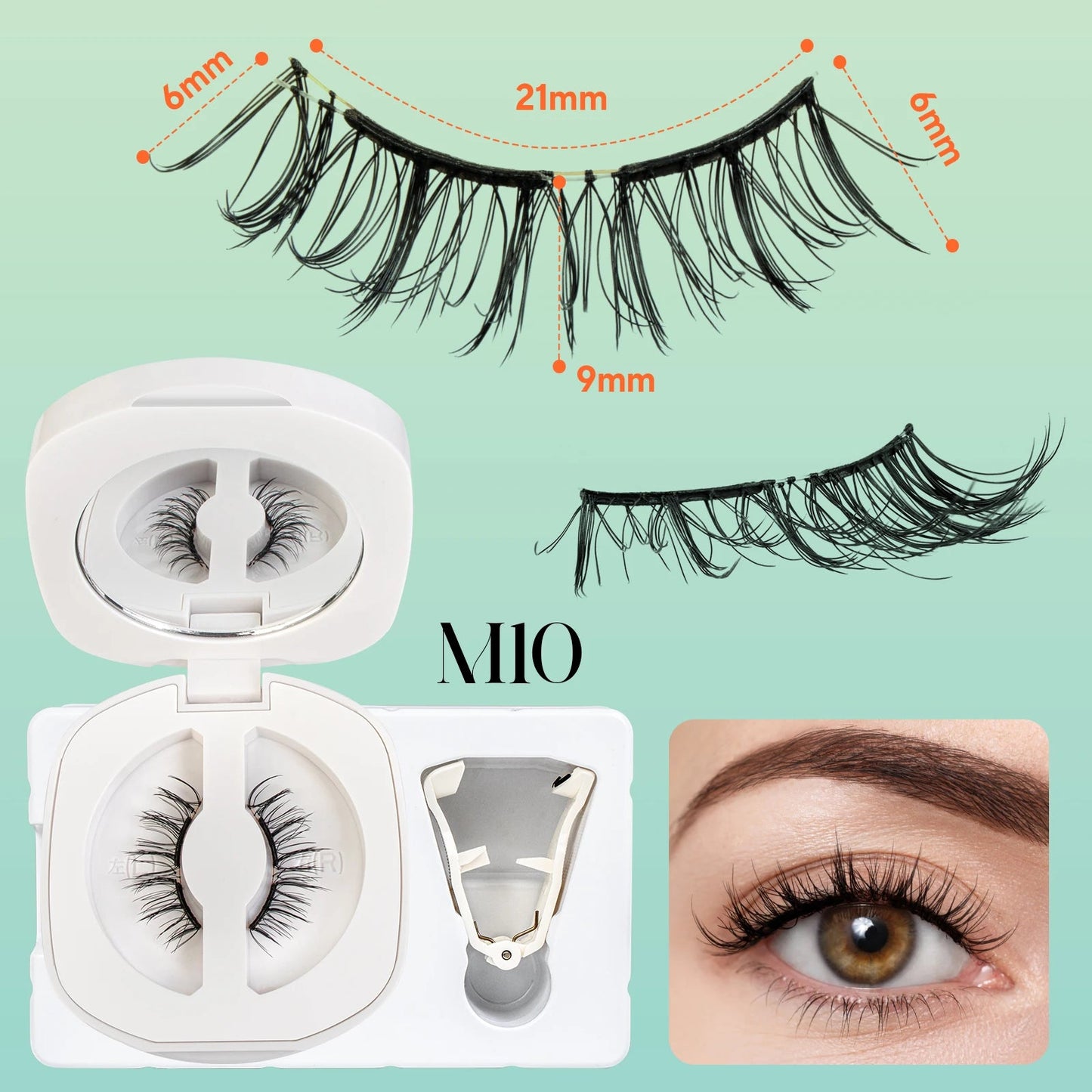 VYRILA Soft Magnetic Eyelashes No Glue Needed Reusable Natural Look 3D Lashes Easy Apply Soft Magnetic Lashes Kit for Eye Makeup RELUX.STORE