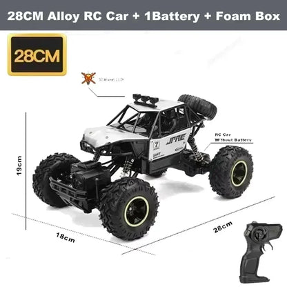 RC Cars Remote Control Car 1:12/16 Off Road Truck Metal Shell LED Headlights Offroad Monster RC Trucks 4WD All Terrain Toys Kids