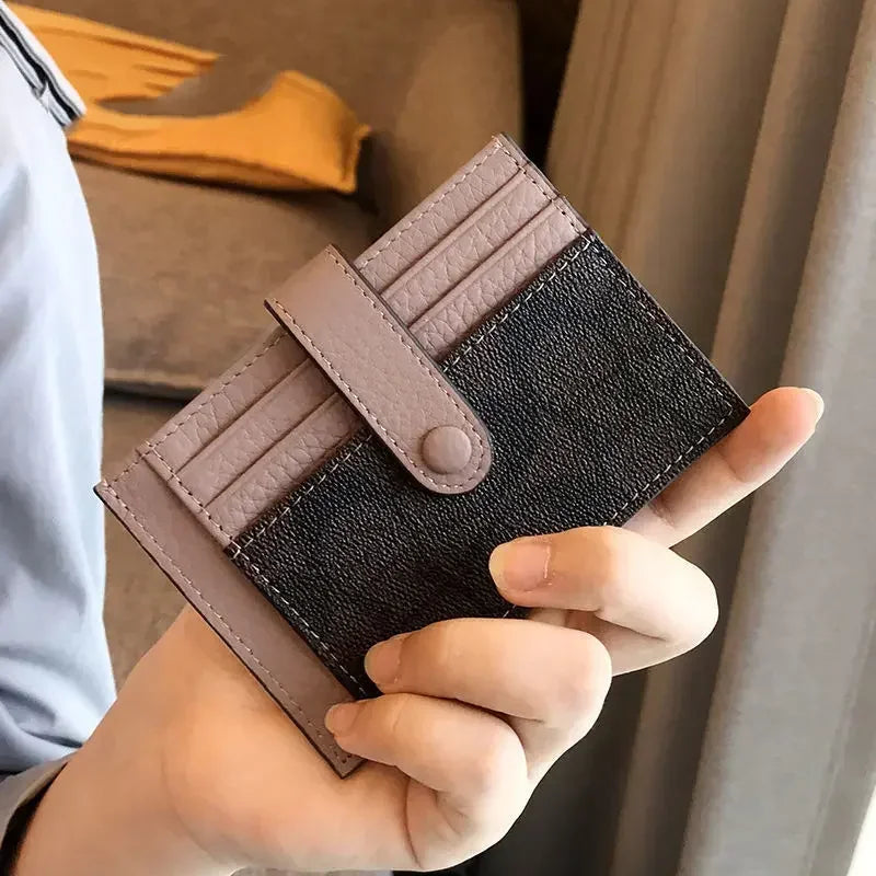Women Short Small Wallets Fold Card Holder ID Bag Coin Purse Ladies Wallets Anti-degaussing driver's license card holder RELUX.STORE