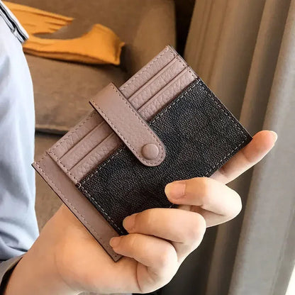 Women Short Small Wallets Fold Card Holder ID Bag Coin Purse Ladies Wallets Anti-degaussing driver's license card holder RELUX.STORE