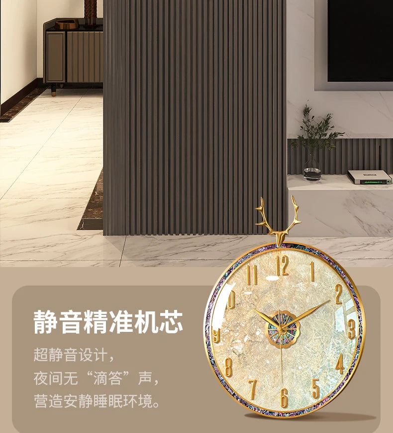 Large Luxury Wall Clocks Modern Cute Restaurant Nordic Fashion Wall Watch Creative Round Relogio De Parede Home Decoration RELUX.STORE