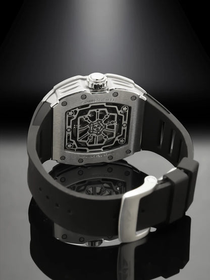 PINDU New Men Watch 50 Meter Waterproof Stainless Steel Case Luminous Sapphire mirror Dial Fashionable Men Mechanical Watch
