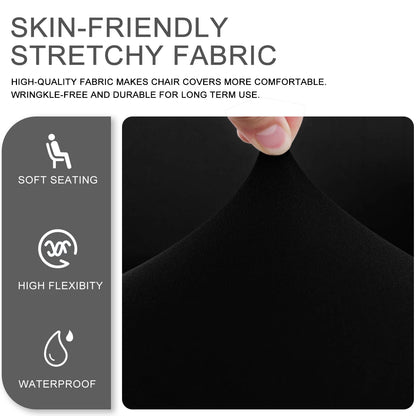 4pcs/set Elastic milk silk water and electricity resistant competitive chair cover, internet cafe gaming hall chair cover