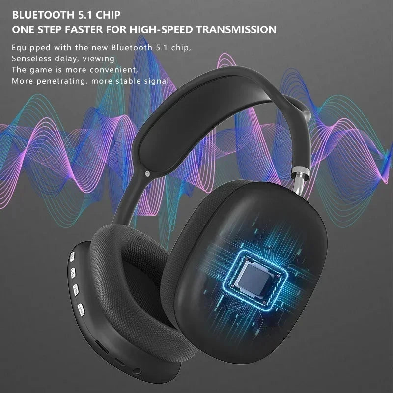 P9 Wireless Bluetooth Headset Outdoor Sports Gaming Wireless Headphones with Mic Noise Cancelling Earbuds Bluetooth Earphones RELUX.STORE