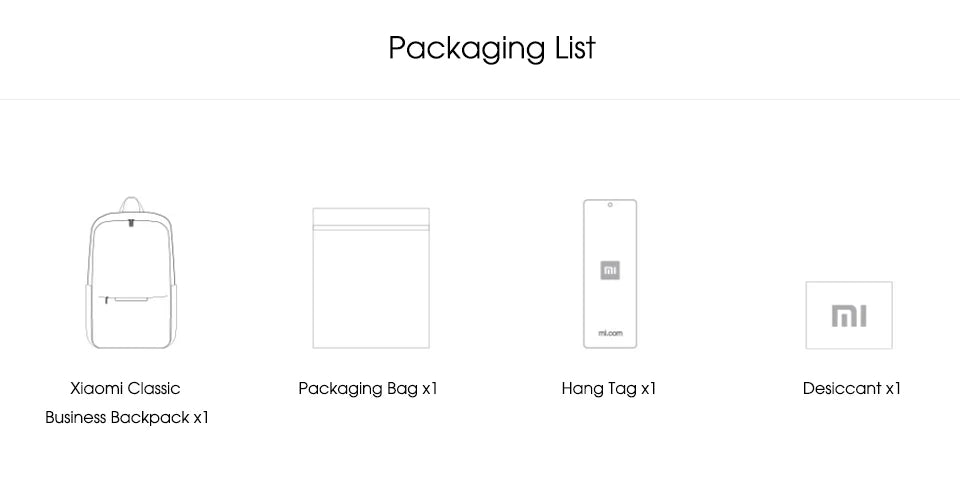 Xiaomi Classic Business Backpack 2 Fashion Laptop Bag for Men and Women Travel Large Capacity Backpack