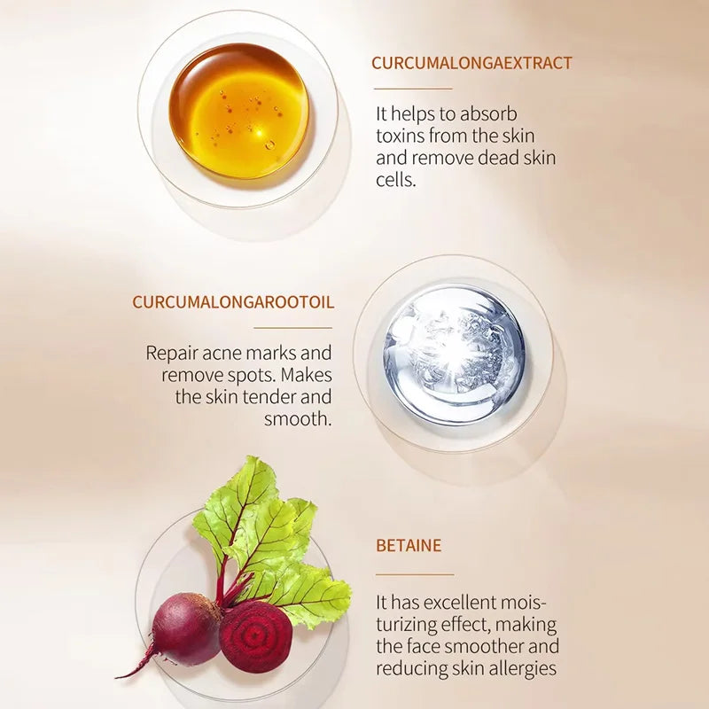 Turmeric Whitening Face Cream Wrinkle Removal Lighten Fine Lines Makes Skin Look More Youthful Birghten Moisturize Facial Care RELUX.STORE
