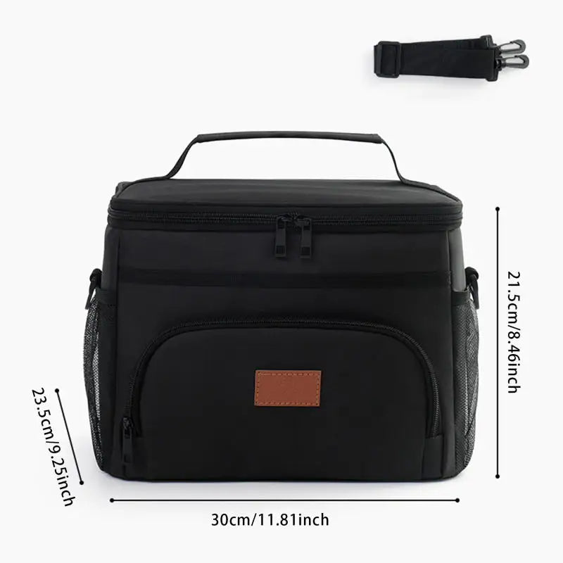 Large Capacity Leak Proof Lunch Backpack Thermal Large Picnic Cool and Warm Insulated Bag Outdoor Storage Shoulder Bag