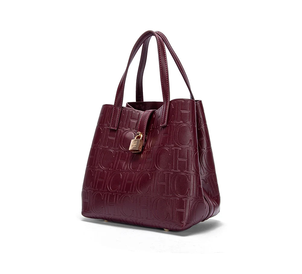 Classic Simple Solid Color Women's New 2024 Large Capacity Handbag Letter Element Women's Handbag RELUX.STORE