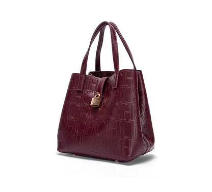 Classic Simple Solid Color Women's New 2024 Large Capacity Handbag Letter Element Women's Handbag RELUX.STORE