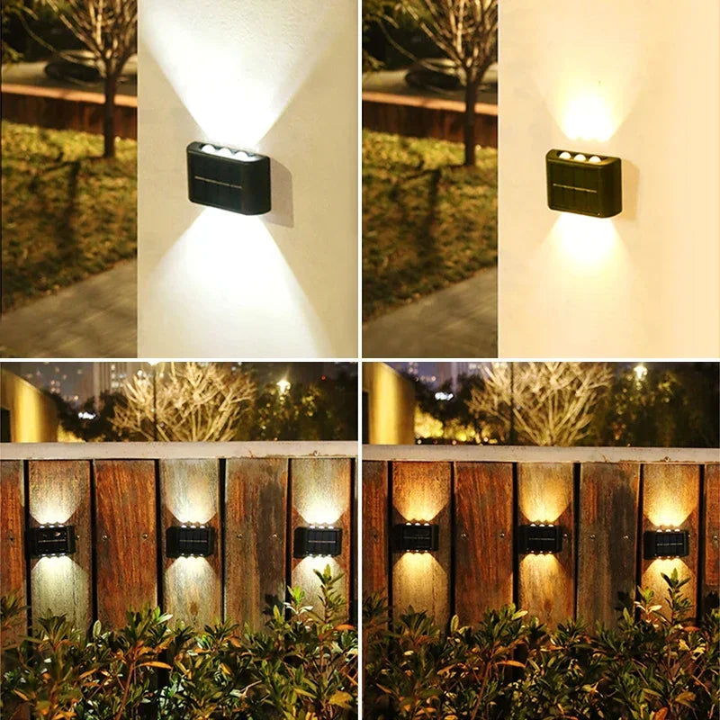 Solar LED Light, Outdoor Waterproof Wall Lamp, Dusk to Dawn Fence Lighting for Summer Garden Yard Porch Walkway Camping Home Dec RELUX.STORE