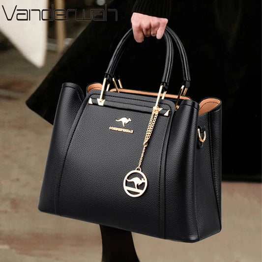 2024 Luxury Women Designer 3 Layers Shoulder Crossbody Sac Ladies Large Capacity Leather Handbags Shopper Brand Messenger Totes RELUX.STORE