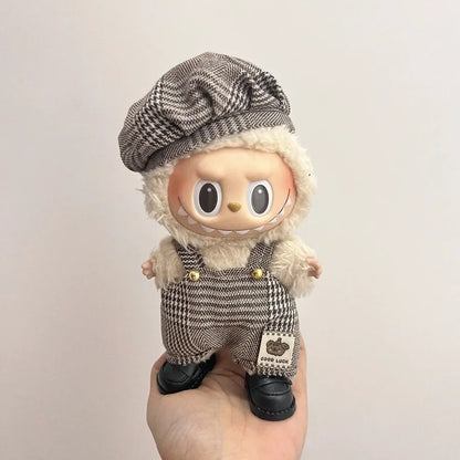 Labubu Clothing Popular New Products Fashion Velcro 17cm Doll Cute Dress Casual Set Skirt Plush Toy Clothing