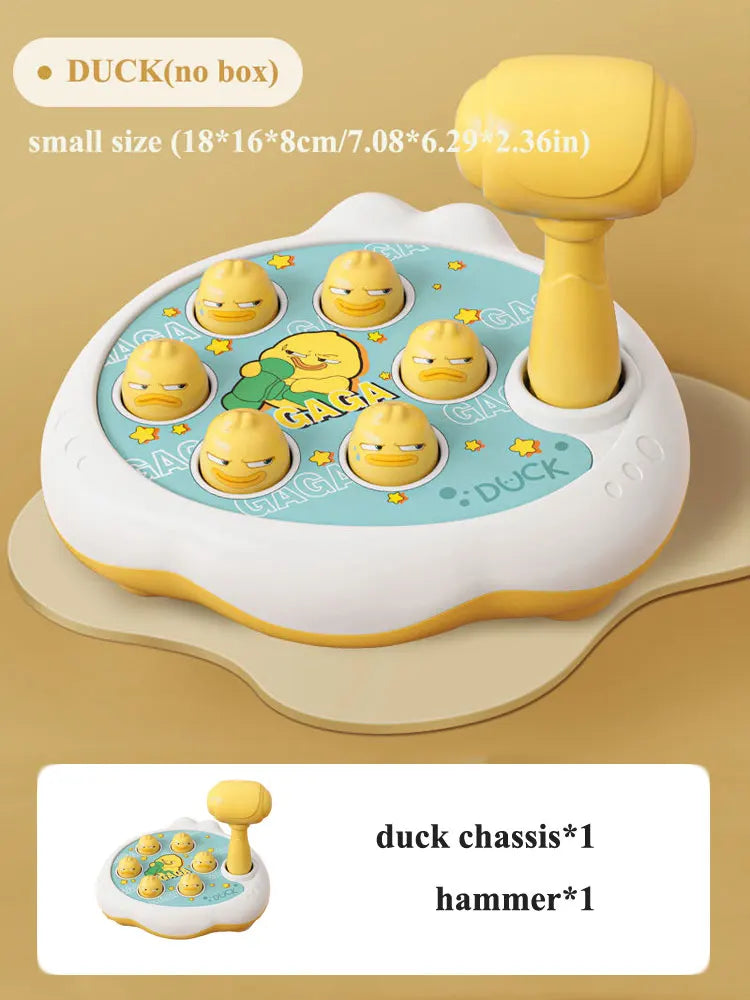 Duck/Frog/Pig Baby Toy Montessori Learning Game Educational Puzzle Gift for 12 24 Months Toddler Boy/Girl with Hammer RELUX.STORE