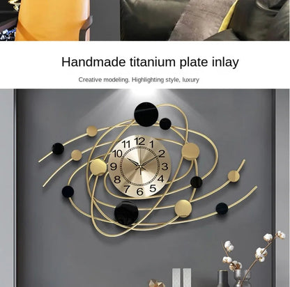 Wall Clock 6.6 Inches Luxury Living Room Modern Wall Clocks Aesthetic Elegant Stylish Kitchen Clock Big Size Decoration Home RELUX.STORE