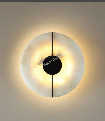 LUMA Modern Luxury Creative Marble Wall Light - Alabaster Marble Wall Sconce for Bedroom Bedside Living Room Aisle Indoor Decor