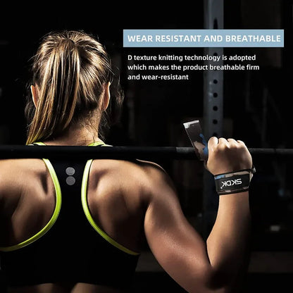 Weightlifting Wrist Straps Strength Training Booster Belt Adjustable Non-slip Gym Fitness Lifting Strap Wrist Support Grip Band