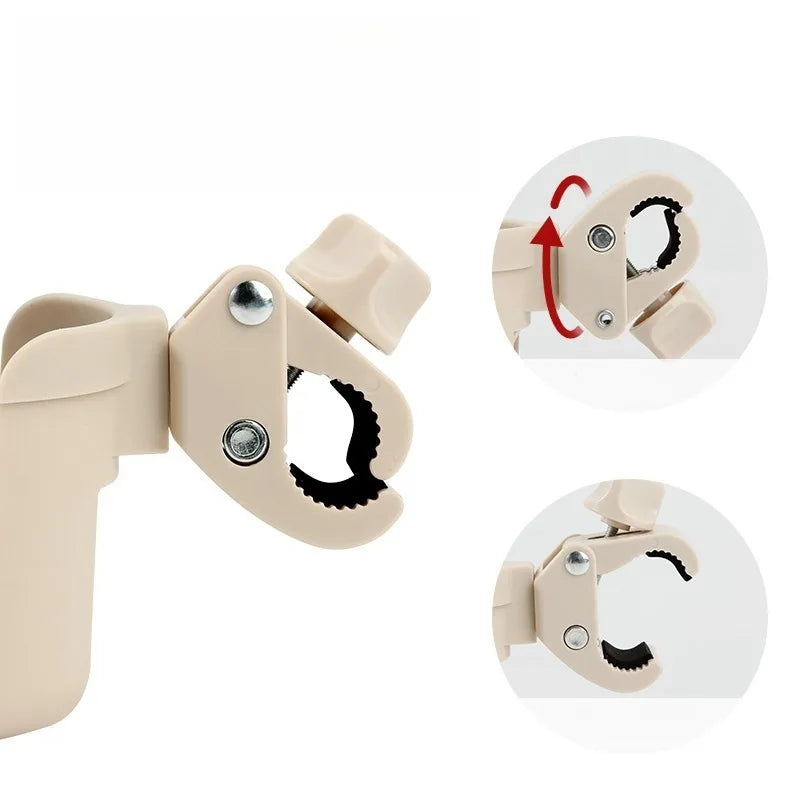 🍼🚼 Universal Pram Cup & Bottle Holder with Phone Mount – Anti-Slip Stroller Drink Holder for Baby Strollers, Bikes & Wheelchairs 📱✨