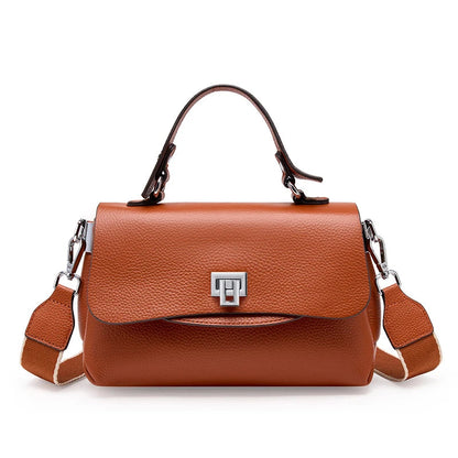 Zency Women's Genuine Leather Top-Handle Bag Simple Fashion Envelope Luxury Brand Shoulder Handbag Small Crossbody for Female RELUX.STORE