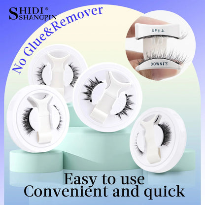 1 Pair Reusable Magnetic Eyelashes Tweezers Set Faux Mink Lashes Handmade 3D Natural False Eyelashes and Magnetic Tweezers Set RELUX.STORE