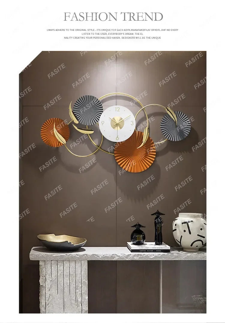 Minimalist Design Wall Clocks Creative Silent Fashion Wall Watch Aesthetic Large Art Mural Horloge Murale Home Decoration