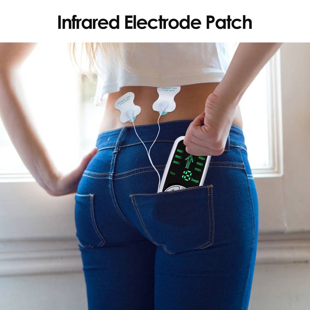 EMS Pulse Electric Muscle Stimulator Back Neck Body Massager Tens Acupuncture Meridian Physiotherapy Digital Massage Tools RELUX.STORE