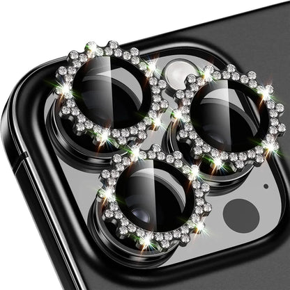 2-3Pcs Bling 3D Metal Gear Design Diamond Camera Lens Glass Protector For IPhone 16 17 Pro Max 16Plus Case Friendly Rings RELUX.STORE