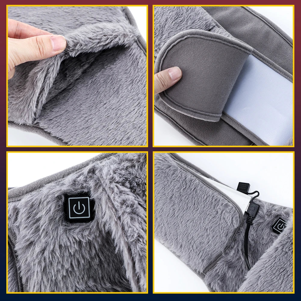 Electric Heating Pad Waist Belt Hand Warmer Winter Heater Cold-proof Uterus Warming Pad USB Charging Abdominal Heating Belt RELUX.STORE