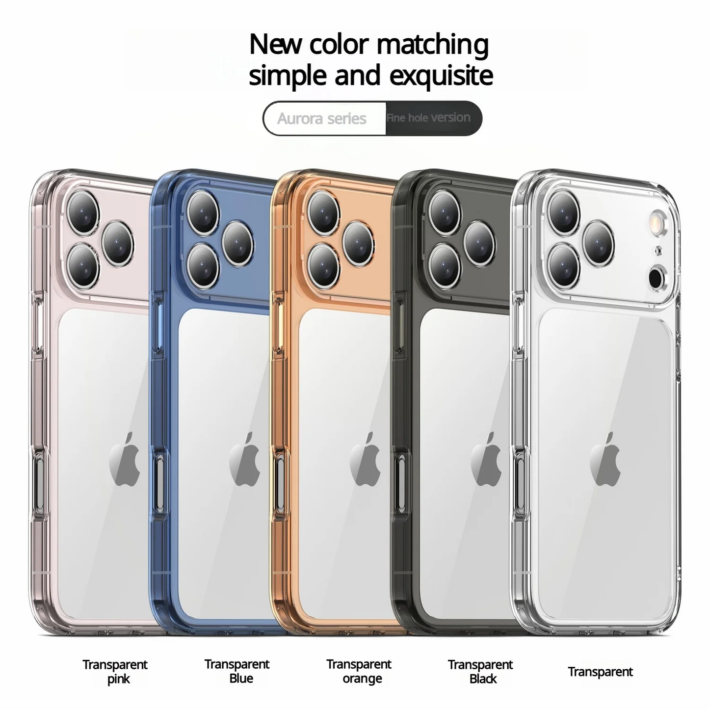 Luxury Hybrid Transparent Shockproof Phone Case For iPhone 17 Pro Max 17 Air 17Pro Max Clear Hard Acrylic Protective Back Cover RELUX.STORE