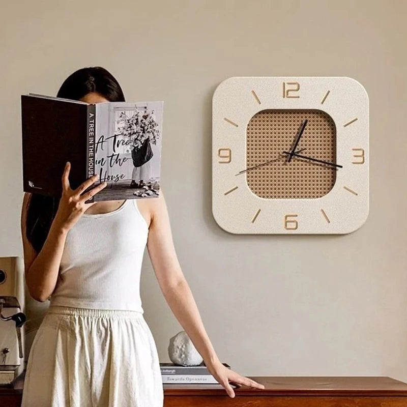 Retro Wall Clock Modern Living Room Luxury Wall Led Watch Nordic Minimalist Clocks Bedroom Silent Clock Interior Ornaments
