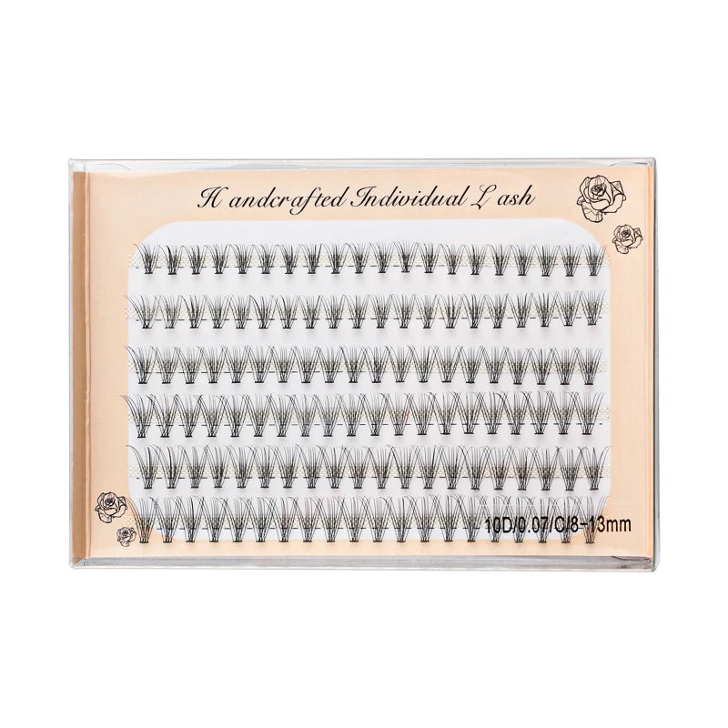 6 Rows 120 Bundles Eyelash Extension Natural Russian Volume Faux Cils Eyelashes Individual 10/20/30D Cluster False Lashes Makeup RELUX.STORE