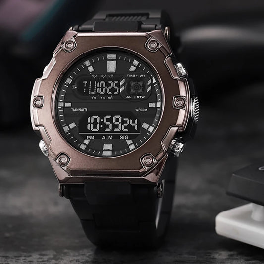 Multifunction Men's Sports Watch Waterproof Luminous Alarm Clock Outdoor Fitness Digital Watch Electronic Wristwatch for Man Kid