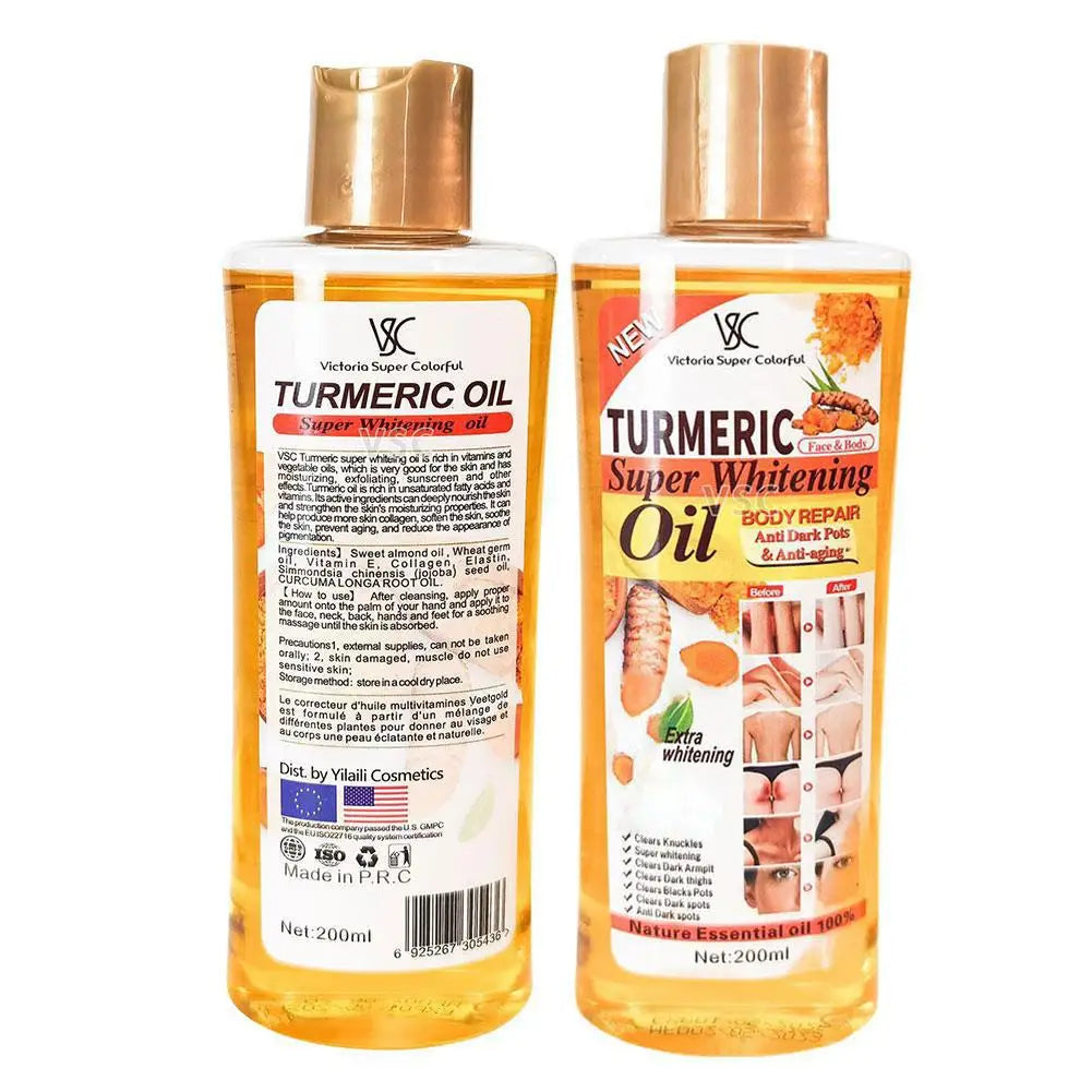 Turmeric Essential Oil Facial Body Massage oil Moisturizing Diffuser Aromatherapy Brightening Smoothing Body Face Skin Care 200m RELUX.STORE