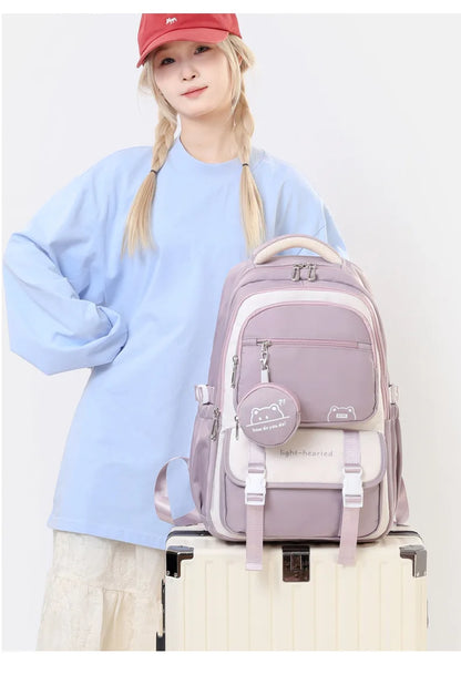 Fashion Girls School Backpack School Bags Teenage laptop Backpack Casual Travel backpack Book Bag Children schoolbag Waterproof