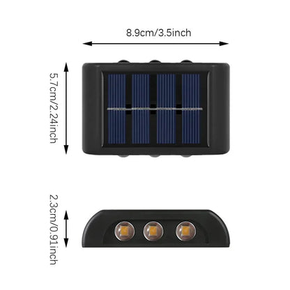 Solar LED Light, Outdoor Waterproof Wall Lamp, Dusk to Dawn Fence Lighting for Summer Garden Yard Porch Walkway Camping Home Dec RELUX.STORE