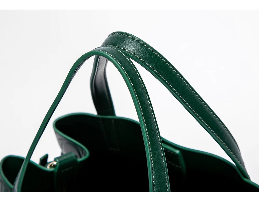 Classic Simple Solid Color Women's New 2024 Large Capacity Handbag Letter Element Women's Handbag RELUX.STORE