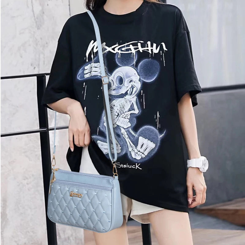 Embroidery Messenger Bags Women Leather Handbags Bags for Women Sac a Main Ladies hair ball Hand Bag RELUX.STORE