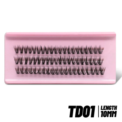 GROINNEYA Eyelashes Clusters 320 pcs Natural Eyelash extension Cluster Lashes Volume Mixed Tray Lashes Cluster Natural Lashes RELUX.STORE