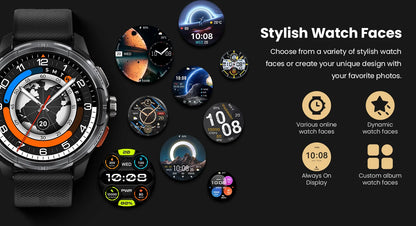 HAYLOU Solar Ultra GPS Smart Watch 1.6” AMOLED Display GPS Positioning 5ATM Waterproof Bluetooth Calling Sports Smartwatchs