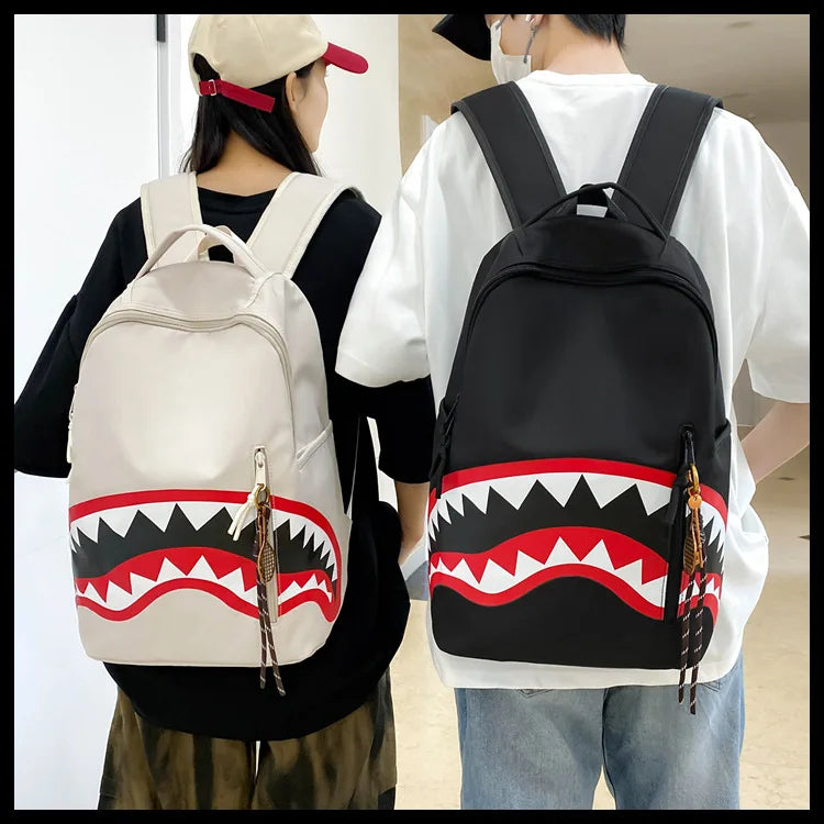 Men's Tactical Backpack: Shark-Mouth Opening Travel Rucksack | Water-Resistant Student Daypack for Outdoor Hiking & College