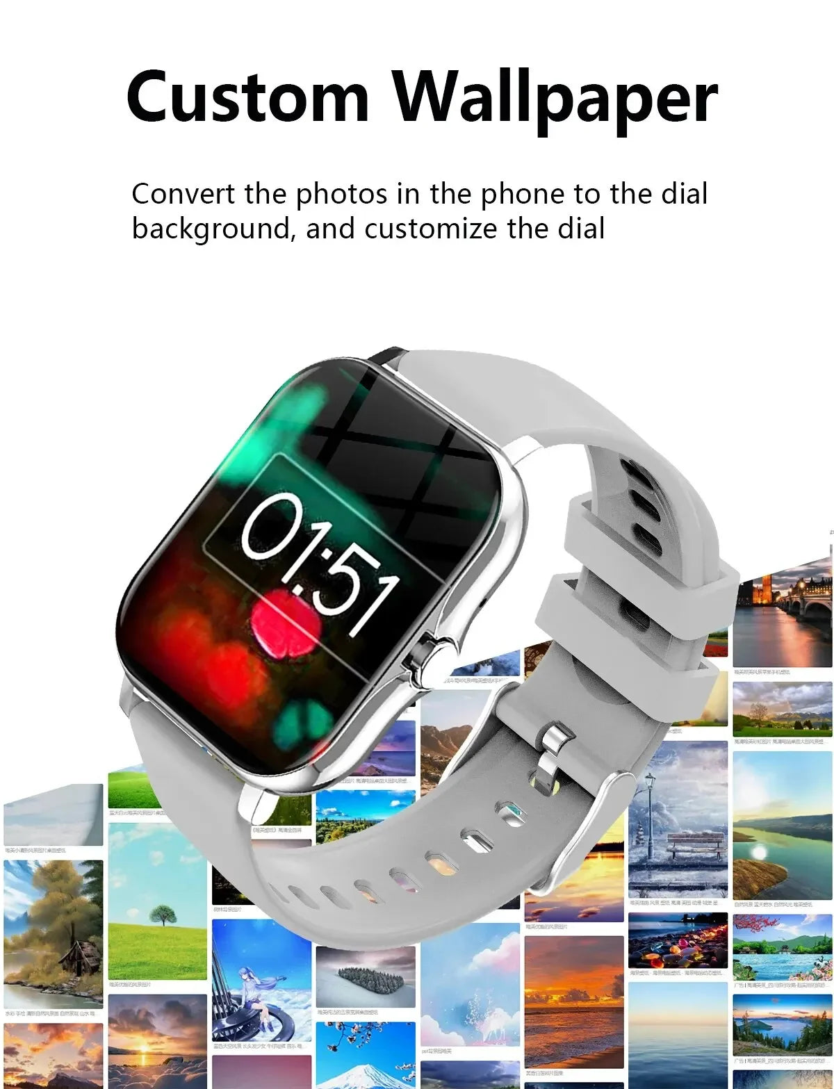 LAXASFIT Smart Watch For Men Women Gift Sports Fitness Watches Bluetooth Calls Digital Smartwatch Wristwatch