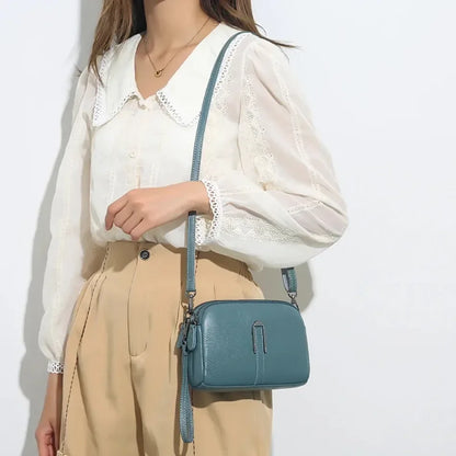Genuine Leather Shoulder Bag Luxury Women's Handbags Bag for Woman 2024 Female Clutch Phone Bags Casual Crossbody Messenger Bags