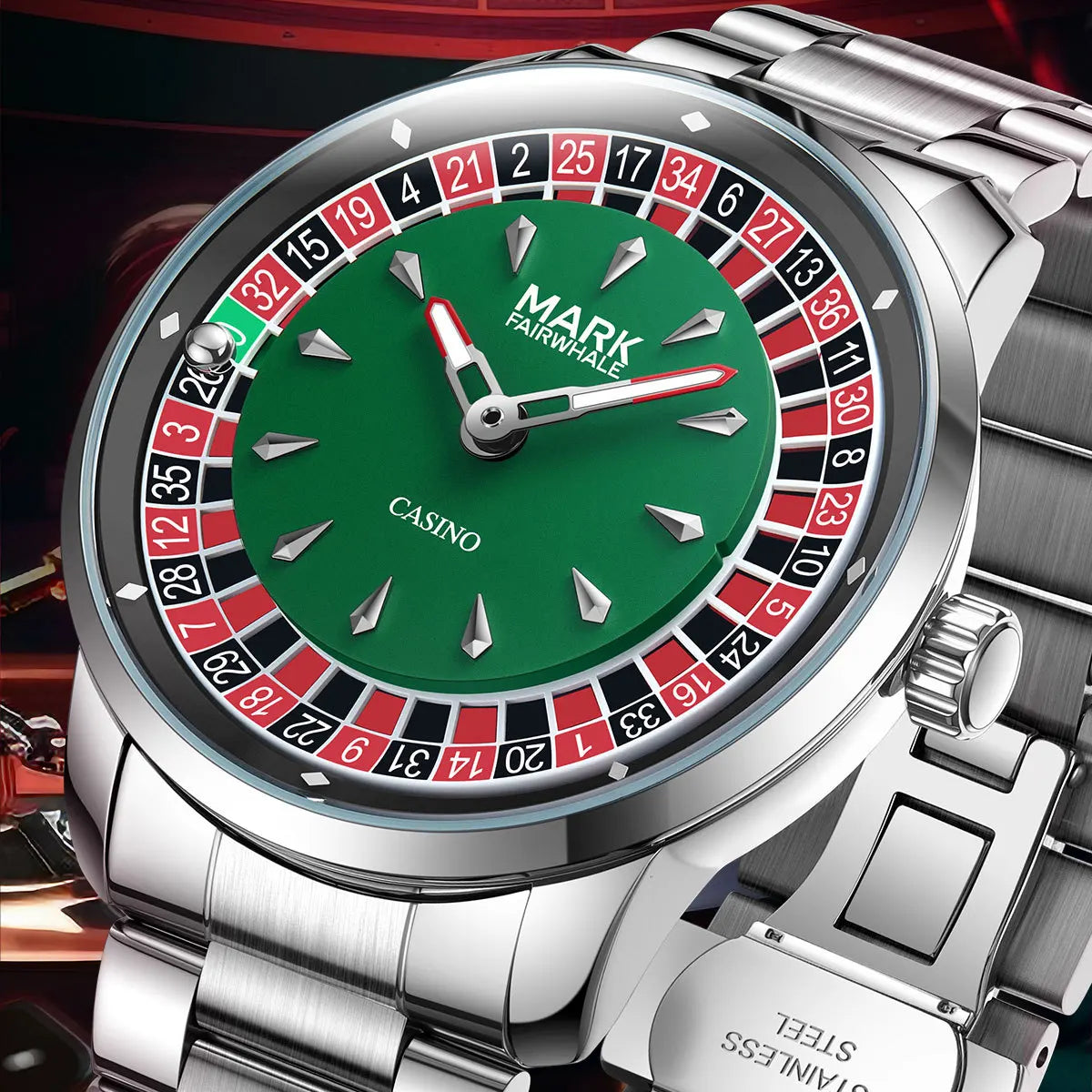 High Quality Mark Fairwhale Mens Wristwatch Fashion Unique Rotating  Roulette Dial Waterproof Quartz Man Watche Dropshipping ﻿