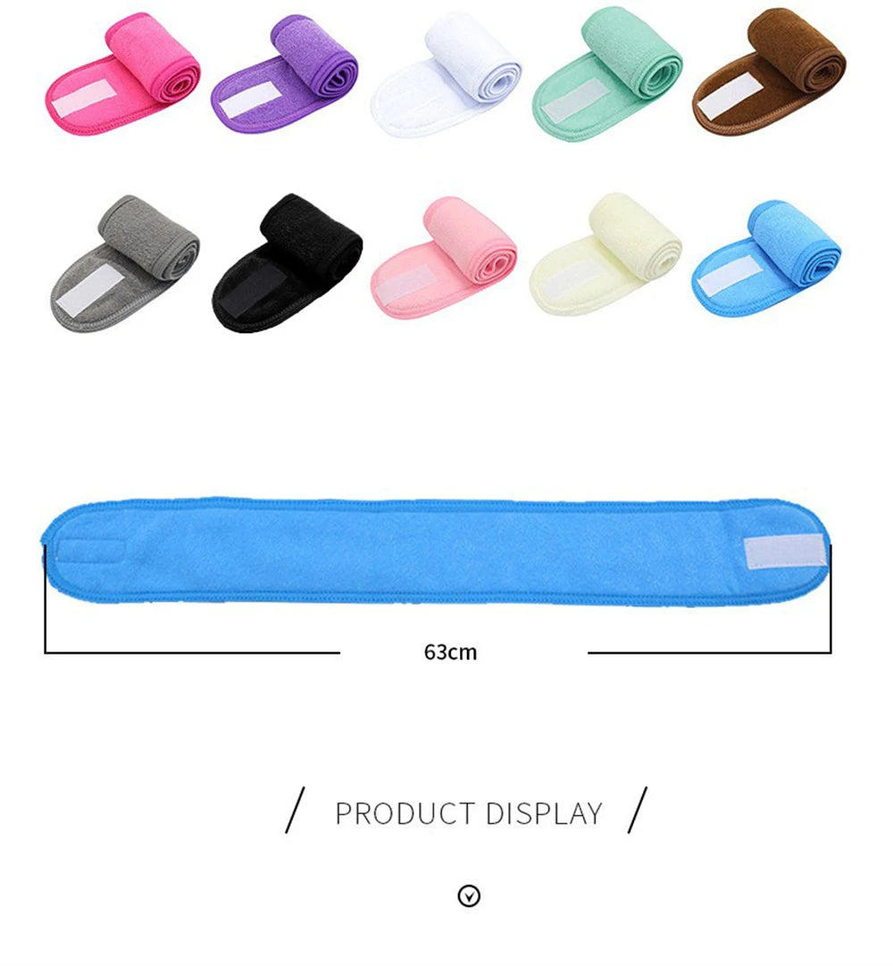 Eyelash Extension Headband Makeup Eyelash Extension Supplies Lashes Accessories Face Washing Bath SPA Facial Adjustable Headband RELUX.STORE