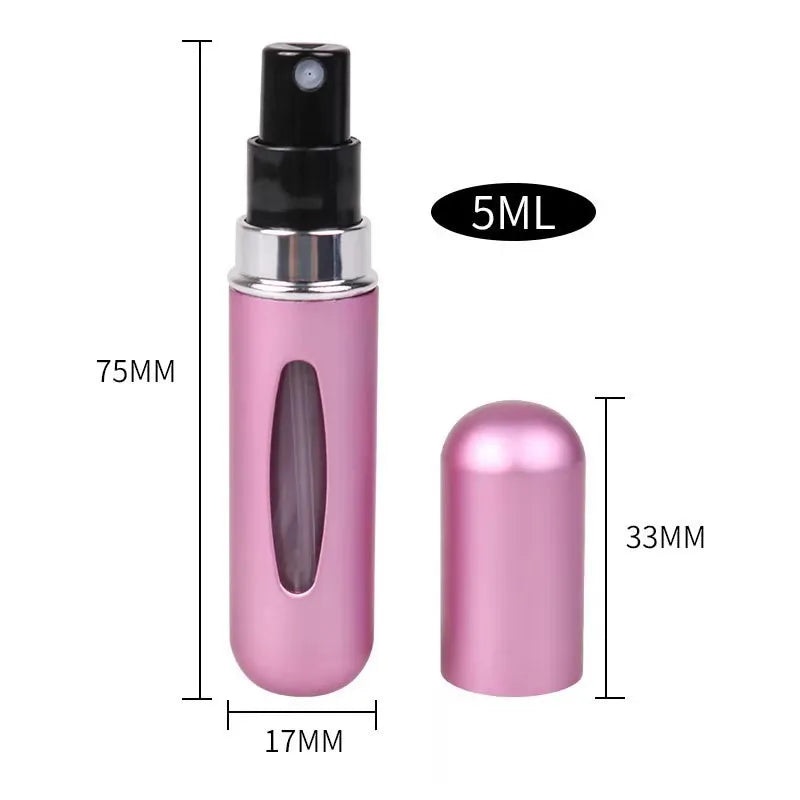 5ml Perfume Refill Bottle Portable Mini Refillable Spray Jar Scent Pump Empty Cosmetic Containers Atomizer for Travel Tool Hot RELUX.STORE