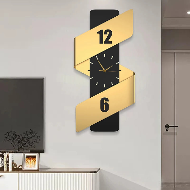 Luxury Digital Wall Clocks Living Room Art Mural Big Size Modern Wall Watch Minimalist Silent Horloge Murale Home Decoration RELUX.STORE