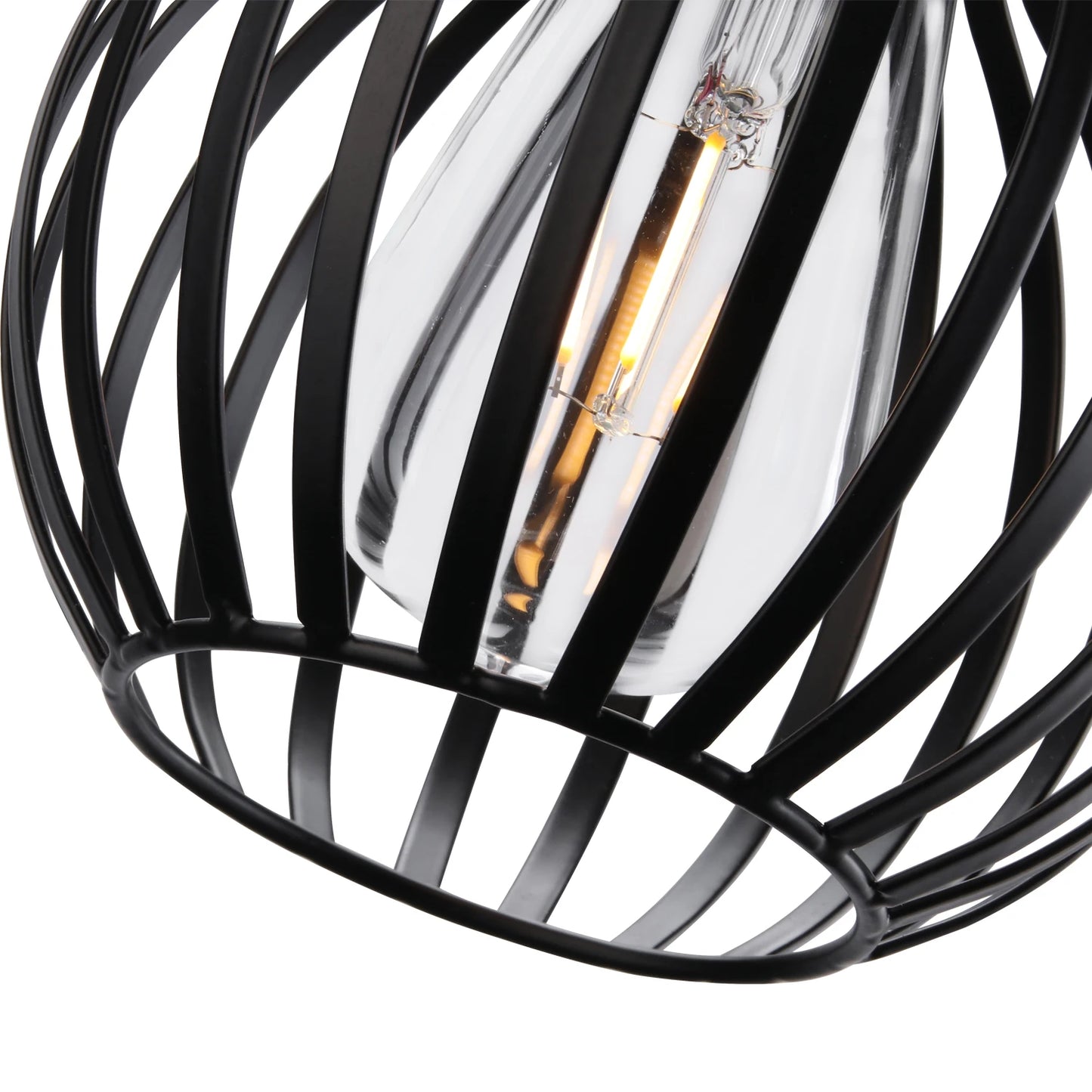 Retro Industrial Pendant Lamp Shade Geometric Modern Iron Lampshade Restaurant Hanging Light Creative Corridor Lighting Fixture