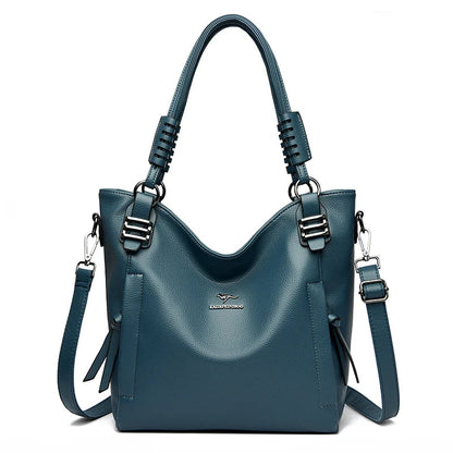 Luxury Soft Genuine Leather Handbag Fashion Women Shoulder Messenger Bag Solid Color Cowhide Tote Fashion Female Crossbody Sac RELUX.STORE