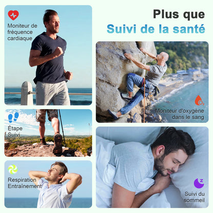 2025 Blackview R60 Bluetooth Call Smartwatch for Men Women 1.96'' AMOLED HD Screen Blood Oxygen Health Monitoring Fitness Watch